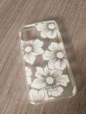 kate spade Cream Floral iPhone 12 / 12 Pro Case with Gold Trim